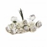 Rosa Papel Ramo 12