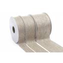 Cinta Boucle Lurex White Gold