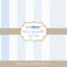 COLECCIÓN 10 PAPELES SCRAP BASICOS AZUL BEBE