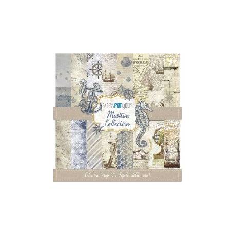 COLECCION PAPEL SCRAP MARITIM 10 HOJAS