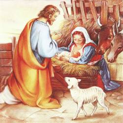 Servilleta Decoupage 33x33 Jesus is born