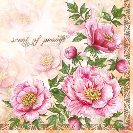 Servilletas 33x33 cm - Scent of Peony