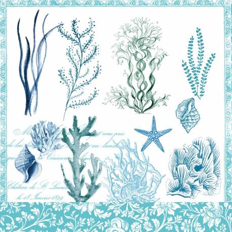 Servilletas 33x33 cm - Ocean blue