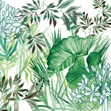 Servilletas 33x33 cm - Tropical Plants