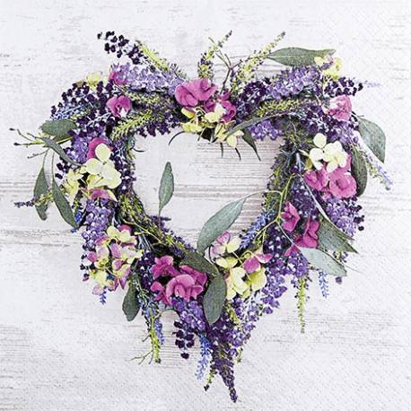 Servilletas 33x33 cm - Lovely Wreath