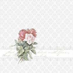 Servilletas 33x33 cm. Roses Vintage