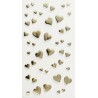 Sticker Corazones Oro